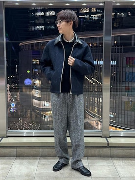 「アイテム（その他アウター）」を使った、nakajiryoさん（メンズ・178cm・20代）の冬コーディネート