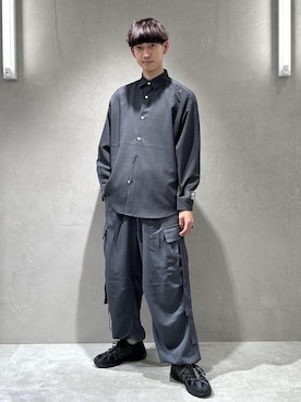 「JUNRED（ジュンレッド）のアイテム（スニーカー）」を使った、nakajiryoさん（メンズ・178cm）の秋コーディネート