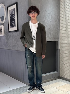 「ADAM ET ROPE'（アダムエロペ）のアイテム（セットアップ）」を使った、nakajiryoさん（メンズ・178cm）の春コーディネート