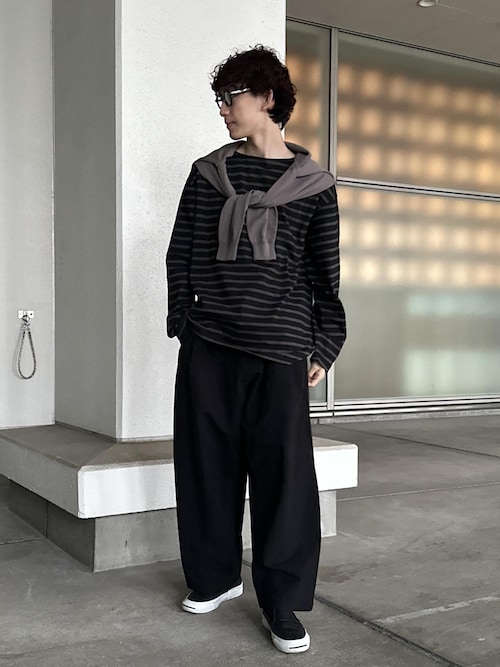 セール】コットンダブルクロス バギー ワイド スラックス（スラックス