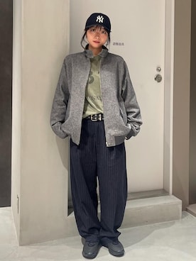 「Saturdays NYC（サタデーズ ニューヨークシティ ）のアイテム」を使った、HINAさん（レディース・162cm）の秋コーディネート