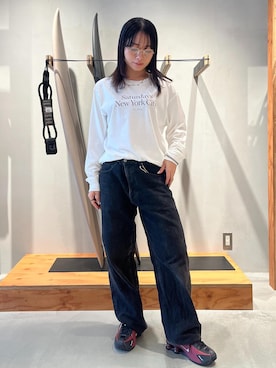 「アイテム（サングラス）」を使った、HINAさん（レディース・162cm）の夏コーディネート