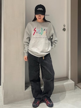 「Saturdays NYC（サタデーズ ニューヨークシティ ）のアイテム」を使った、HINAさん（レディース・162cm）の秋コーディネート