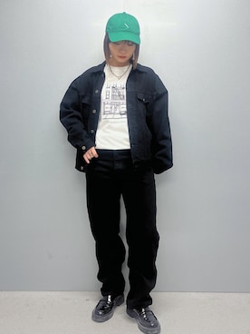 「Saturdays NYC（サタデーズ ニューヨークシティ ）のアイテム（ジャケット/アウター）」を使った、HINAさん（レディース・162cm）の夏コーディネート