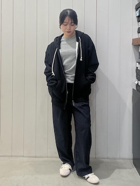 「Saturdays NYC（サタデーズ ニューヨークシティ ）のアイテム」を使った、HINAさん（レディース・162cm）の春コーディネート