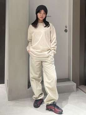 「スポーツミックス」｜HINAさん（レディース・162cm）の冬コーディネート