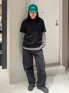 「Saturdays NYC（サタデーズ ニューヨークシティ ）のアイテム」を使った、HINAさん（レディース・162cm）の秋コーディネート