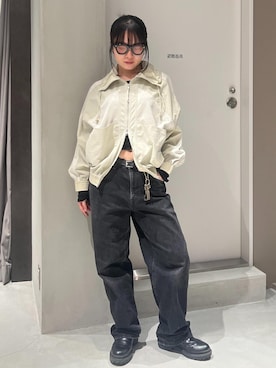 「Saturdays NYC（サタデーズ ニューヨークシティ ）のアイテム」を使った、HINAさん（レディース・162cm）の秋コーディネート