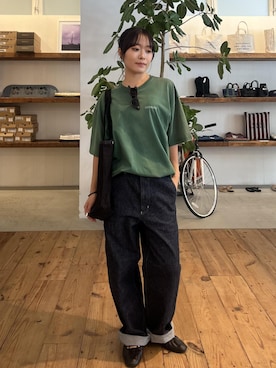 「L.L.Bean（エルエルビーン）のアイテム（バッグ）」を使った、HINAさん（レディース・162cm）の夏コーディネート