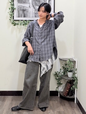 「SOMETHING（サムシング）のアイテム」を使った、AYUMiさん（レディース・166cm）の秋コーディネート
