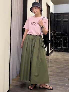 「BACK NUMBER（バックナンバー）のアイテム」を使った、AYUMiさん（レディース・166cm）の夏コーディネート