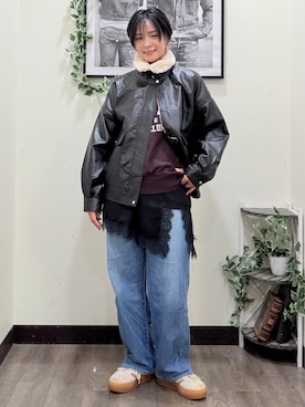 「SOMETHING（サムシング）のアイテム」を使った、AYUMiさん（レディース・166cm）の秋コーディネート