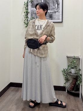 「BACK NUMBER（バックナンバー）のアイテム」を使った、AYUMiさん（レディース・166cm）の夏コーディネート