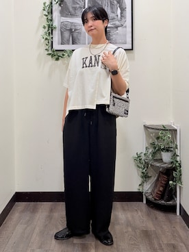 「Right-on（ライトオン）のアイテム」を使った、AYUMiさん（レディース・166cm）の夏コーディネート