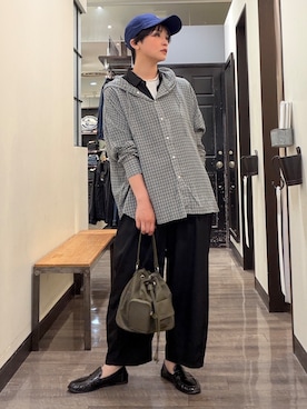 「Right-on（ライトオン）のアイテム（帽子）」を使った、AYUMiさん（レディース・166cm）の春コーディネート