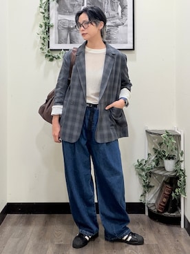 「CAMP7（キャンプセブン）のアイテム」を使った、AYUMiさん（レディース・166cm）の秋コーディネート