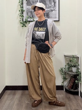 「BACK NUMBER（バックナンバー）のアイテム」を使った、AYUMiさん（レディース・166cm）の夏コーディネート