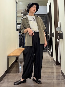 「BACK NUMBER（バックナンバー）のアイテム（トップス）」を使った、AYUMiさん（レディース・166cm）の春コーディネート