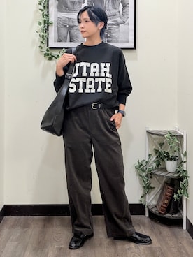 「Right-on（ライトオン）のアイテム」を使った、AYUMiさん（レディース・166cm）の秋コーディネート