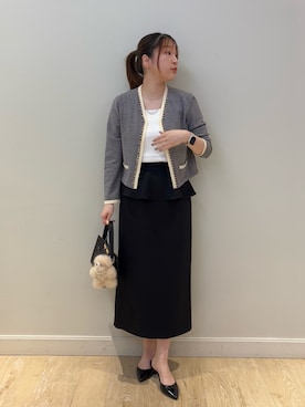 「アイテム（チャーム）」を使った、nanamiさん（レディース・163cm）の秋コーディネート