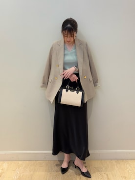 「NOLLEY’S（ノーリーズ）のアイテム（ジャケット/アウター）」を使った、nanamiさん（レディース・163cm）の春コーディネート