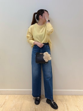 「アイテム（チャーム）」を使った、nanamiさん（レディース・163cm）の秋コーディネート