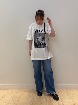 「大人カジュアルコーデ」｜「アイテム（アクセサリー）」を使った、nanamiさん（レディース・163cm）の夏コーディネート