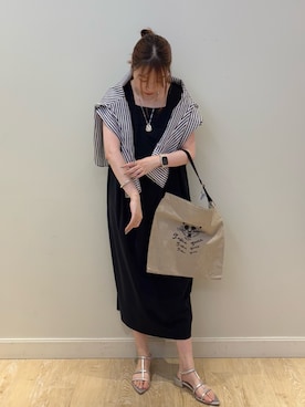 「アイテム（バックパック/リュック）」を使った、nanamiさん（レディース・163cm）の夏コーディネート