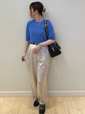 「NOLLEY’S（ノーリーズ）のアイテム（その他アウター）」を使った、nanamiさん（レディース・163cm）の秋コーディネート