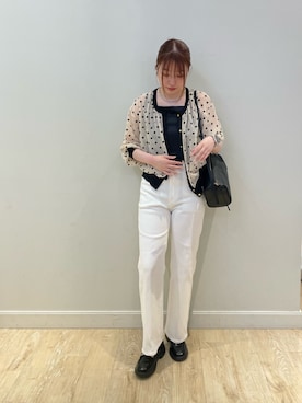 「NOLLEY’S（ノーリーズ）のアイテム」を使った、nanamiさん（レディース・163cm）の夏コーディネート