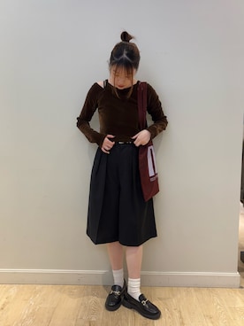 「ノーリーズ」｜nanamiさん（レディース・163cm）の秋コーディネート