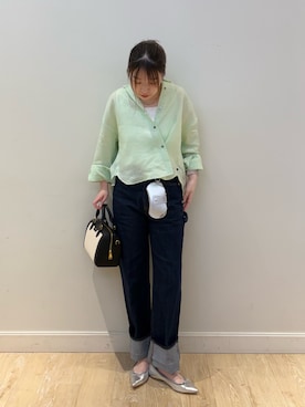 「Rie Miller（リエミラー）のアイテム」を使った、nanamiさん（レディース・163cm）の春コーディネート