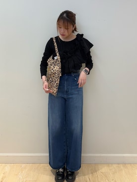 「アイテム（エコバッグ/サブバッグ）」を使った、nanamiさん（レディース・163cm）の夏コーディネート
