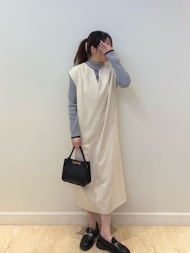 「アイテム（その他トップス）」を使った、nanamiさん（レディース・163cm）の冬コーディネート