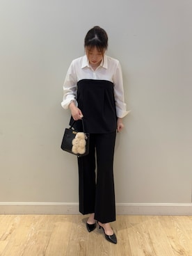 「アイテム（チャーム）」を使った、nanamiさん（レディース・163cm）の秋コーディネート