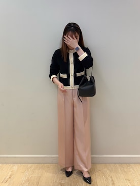 「アイテム（カチューシャ）」を使った、nanamiさん（レディース・163cm）の秋コーディネート
