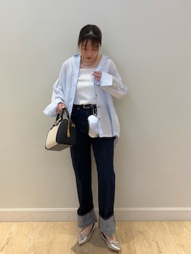 「Rie Miller（リエミラー）のアイテム」を使った、nanamiさん（レディース・163cm）の春コーディネート