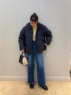 「アイテム（チャーム）」を使った、nanamiさん（レディース・163cm）の秋コーディネート