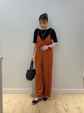 「着回しコーデ」｜「アイテム（つなぎ/オールインワン）」を使った、nanamiさん（レディース・163cm）の秋コーディネート