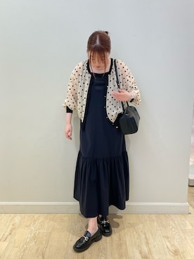 「NOLLEY’S（ノーリーズ）のアイテム」を使った、nanamiさん（レディース・163cm）の夏コーディネート