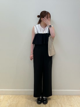 「NOLLEY’S Sophi（ノーリーズソフィ）のアイテム」を使った、nanamiさん（レディース・163cm）の夏コーディネート