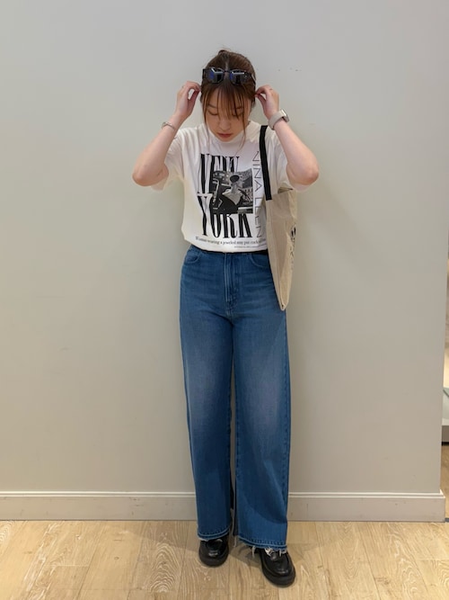 セール】【RM denim】スリットフレアハイウエストデニム（デニム