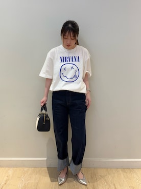 「Rie Miller（リエミラー）のアイテム」を使った、nanamiさん（レディース・163cm）の春コーディネート