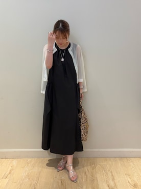 「アイテム（エコバッグ/サブバッグ）」を使った、nanamiさん（レディース・163cm）の夏コーディネート
