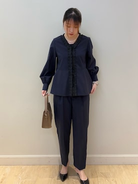 「着回しコーデ」｜nanamiさん（レディース・163cm）の冬コーディネート