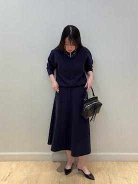 「NOLLEY’S（ノーリーズ）のアイテム（アクセサリー）」を使った、nanamiさん（レディース・163cm）の秋コーディネート