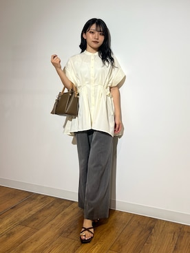 「RODE SKO（ロデスコ）のアイテム（サンダル）」を使った、アンリさん（レディース・152cm）の夏コーディネート