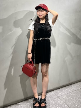「RODE SKO（ロデスコ）のアイテム」を使った、あんりさん（レディース・152cm）の夏コーディネート