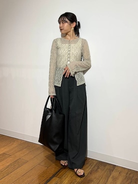 「アイテム（タンクトップ）」を使った、アンリさん（レディース・152cm）の夏コーディネート