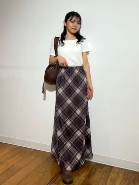 「アイテム（スリッポン）」を使った、アンリさん（レディース・152cm）の夏コーディネート